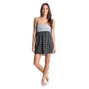 ROXY Savage Mini Dress Sweetheart Strapless Size Medium M BEACH SURFER VACATION